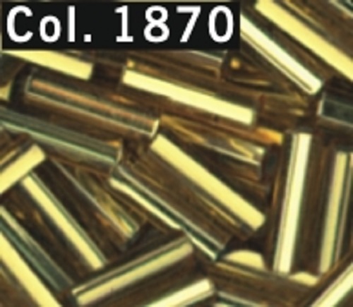 Perlen Stifte 10 mm gedreht Röhrchen 22 g Farbe 1870 goldfarbig 